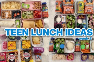 Teen Kid Lunch Ideas - Hot & cold ideas with healthy snacks | WEEK 2|
