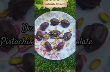most famous dubai viral kunafa chocolate but with dates healthy snacks #kunafa  #dates #shorts