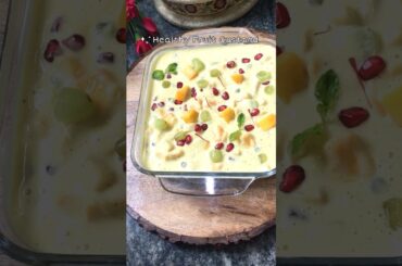 Healthy Fruit Custard (no custard powder,sugar,jaggery) #healthydessert #shorts #custard #recipe