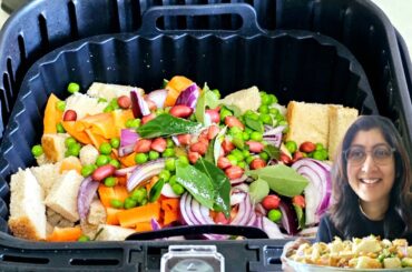 Air Fryer Easy Breakfast Indian | Bread Recipe in Air Fryer | Air Fry Healthy Breakfast | Bread Poha