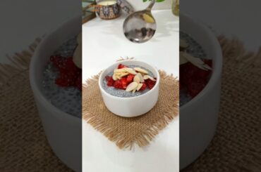 Overnight Chia Pudding | Sugar free Dessert  #shorts #healthyrecipes