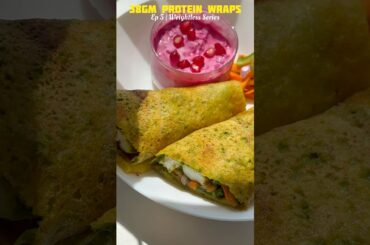 Lose Weight with These 35g Protein Wraps! (No Maida, No Guilt!) #weightlossrecipes #proteinpacked