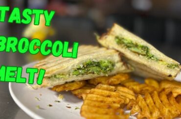 Easy Cheesy Healthy Broccoli Grilled Cheese