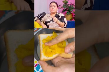 Bharti Singh Eats Healthy Food #shorts #youtubeshorts #viral #bhartisingh #sandwich #potato #alu