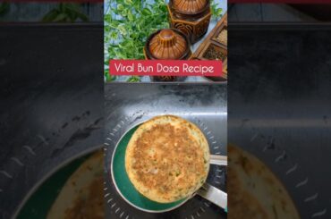 Bun Dosa Recipe | 5 minutes Healthy Breakfast recipe #youtubeshorts @secret_of_yum #viral