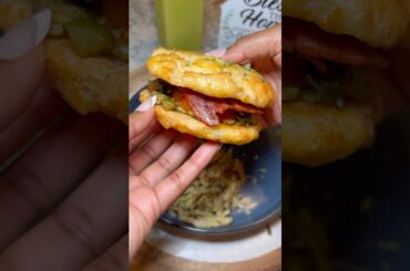 When it’s time to make breakfast, make this yummy biscuit sandwich!  #recipe #fyp