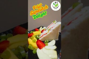 Fruit Sandwich Delight -Healthy food #reels #shorts #easy #healthy #fruit #sweetrecipes #snacks