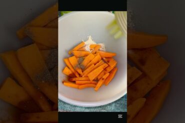 Quick and healthy snacks (sweet potato fries).. #sweetpotato #healthy #food #cookingvlog