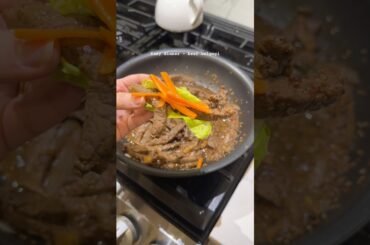Easy & healthy dinner idea - beef bulgogi #healthyrecipes #easyrecipe #beef #quickrecipe