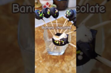 Banana chocolate recipe No sugar & healthy recipe #bananachocolate #bananarecipe #chocolate #shorts