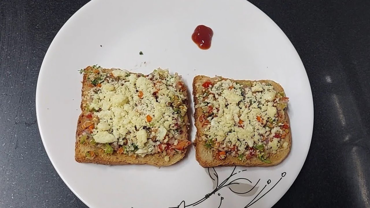 Vegetable Cheese Open Sandwich | Easy, Tasty, Crispy, Healthy and Kid Friendly Sandwich Vegetable Cheese Open Sandwich | Easy, Tasty, Crispy, Healthy and Kid Friendly Sandwich