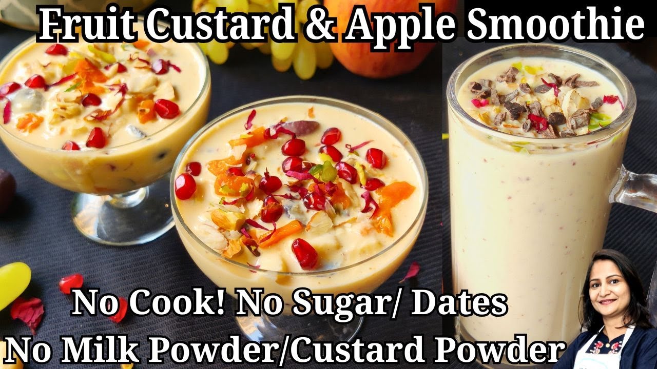 No-Cook Healthy Fruit Custard | No Milk Powder No Sugar | Guilt-Free Quick Dessert | Fruit Custard No-Cook Healthy Fruit Custard | No Milk Powder No Sugar | Guilt-Free Quick Dessert | Fruit Custard