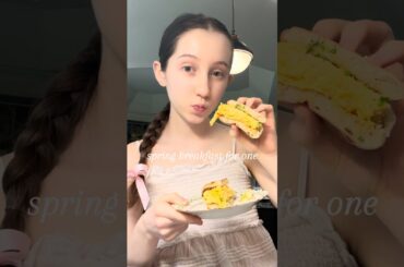 spring breakfast for one~ #breakfast #spring #cute #egg #aesthetic #cooking #comfort #easy #food