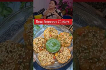 Raw Banana Cutlets Recipe | Healthy Breakfast Recipe #youtubeshorts #viral #bhartisingh