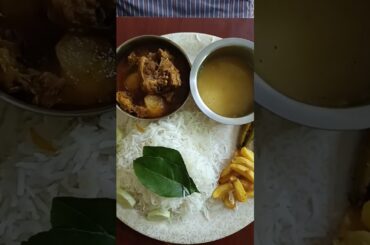 Sunday special lunch mutton thali #shorts #shortvideo #trending #lunch