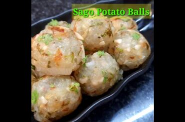 Sago Potato Balls | Healthy breakfast recipe | sago recipes | Sabhudana recipes