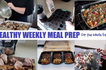 HEALTHY WEEKLY MEAL PREP for the Whole Family! Weight Loss Meal Prep | Costco Haul and Food Prep