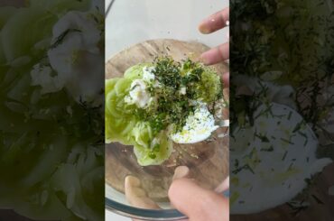 Easy 5 mins Creamy Cucumber Salad for this Summer | #shorts #cucumbersalad #easyrecipe