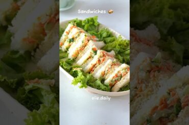 Cucumber Sandwich Recipe #shorts #shortsfeed #sandwich