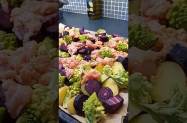 Traybake with purple carrots and romanesco | Healthy dinner | No more boring recipes