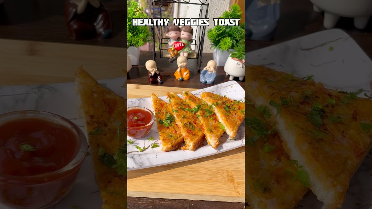Healthy veggies toast recipe #shorts #recipe #bread #snacks #sandwich #shortsfeed #trending #viral Healthy veggies toast recipe #shorts #recipe #bread #snacks #sandwich #shortsfeed #trending #viral