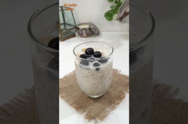 Overnight Banana Blueberry Oats | Overnight Oats Recipe #shorts #healthyrecipes