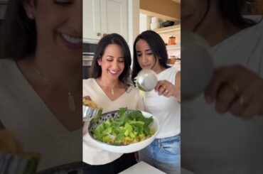 Make this Caesar Pasta Salad recipe for dinner! #pastasalad #fooddolls