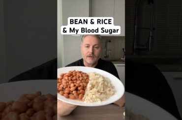 Beans and rice and my blood sugar. #bloodsugar #glucose #insulinresistant1 #beansandrice