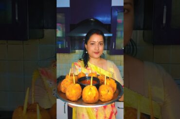 Super Crispy Veg Lolipop recipe #shorts #viralrecipe #snacks #kanchanjha #veglollipop