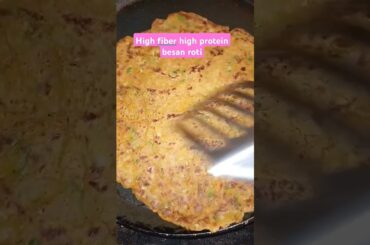 How to make besan roti /misi roti/besan chilla | weight loss high protein besan roti