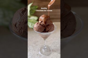 Healthier Chocolate Ice-cream made using No sugar and No Cream