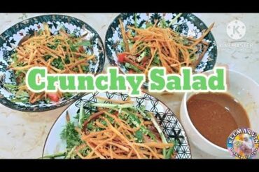 Preparing A Crunchy Salad for Lunch #cooking #healthy #salad #reemcooks #ofwlife
