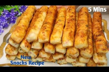 5 Mins Easy & Healthy Tea Time Snacks Recipe | New Tiffin Recipe