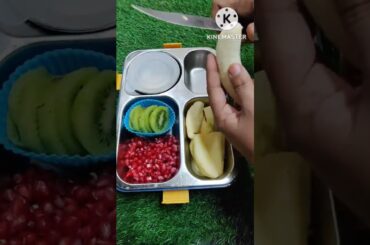 (DAY9) kids favourite healthy fruit lunch box / lunch box recipe/ Indian lunch box#Amitamodikitchen