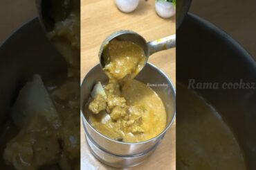 Lunch Recipe: Ghee rice n Mutton kulambu n fruit #shortsfeed #lunchideas #lunchbox