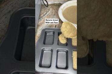 Quickest banana bread recipe with oat flour #shorts #bananabread #oat #healthy #cake