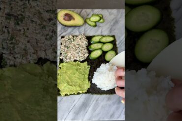 Easy & Quick Lunch: Tuna Salad Nori Wraps #healthyrecipes #glutenfreefood #glutenfreerecipes