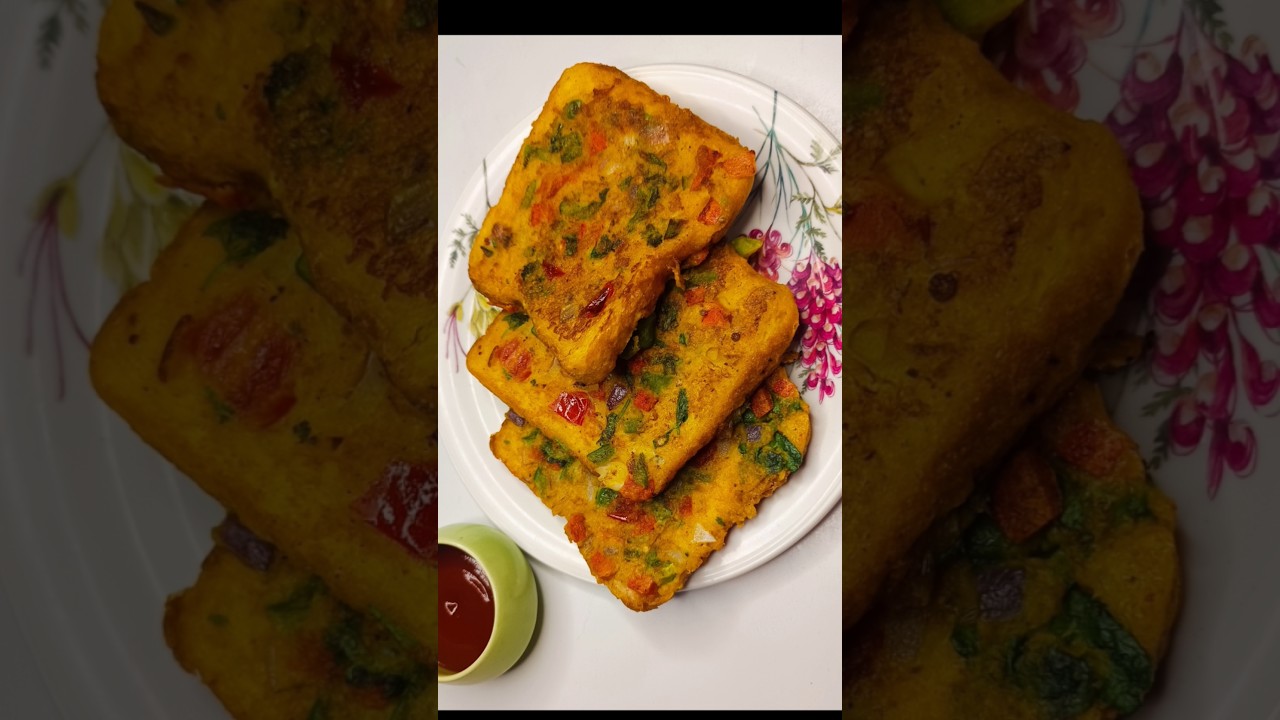 bread besan toast recipe| Instant breakfast recipes indian|Easy morning breakfast recipes indian bread besan toast recipe| Instant breakfast recipes indian|Easy morning breakfast recipes indian