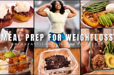 MEAL PREP FOR WEIGHT LOSS | quick & simple recipes, real fitness advice for your journey & lets chat