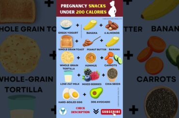 Foods to Eat During Pregnancy : Healthy Snacks Under 200 Calories #pregnancy #health #food #diet