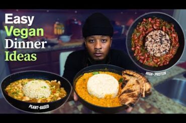 3 Easy Vegan Dinner Recipes | Healthy Recipes, High-Protein, High-Fiber