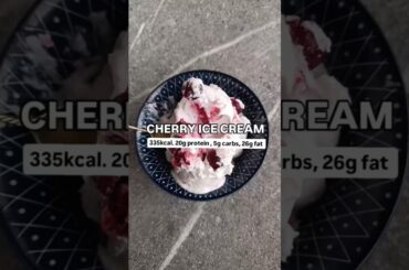 low calorie, high protein and low carb cherry ice cream