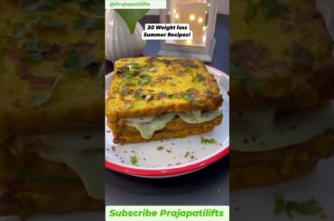 1/30 Healthy Weight Loss Sandwich in 5 Mins ||High Protein Breakfast Idea|| Weight loss recipes