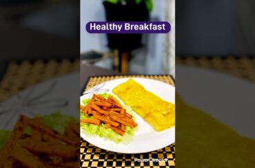 Quick and healthy breakfast recipe #egg #carrot #lettuce #easy  #breakfastideas #trendingshorts