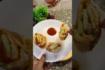 Healthy Bread And Egg Sushi Sandwich Roll | #shorts #sushi #viralrecipe  #reelrecipe  #eggsandwich .