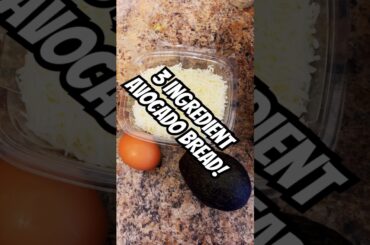 3 Ingredient Avocado bread!! #food #health #keto