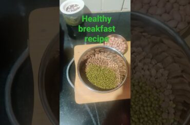 Quick Breakfast recipe Green gram+ Black chickpeas + Peanuts. Simple Hack diet for weight loss .