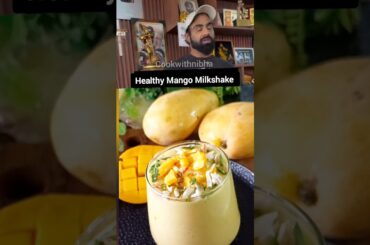 Gym Coach Nitesh Soni’s Healthy  Mango Milkshake Recipe #shorts#youtubeshorts #trending #healthy #yt