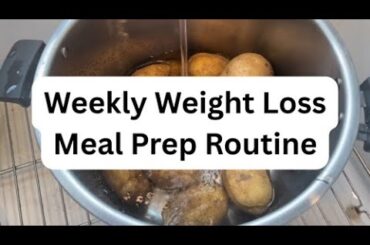 My simple plant-based weight loss meal prep routine | #weightlossdiet
