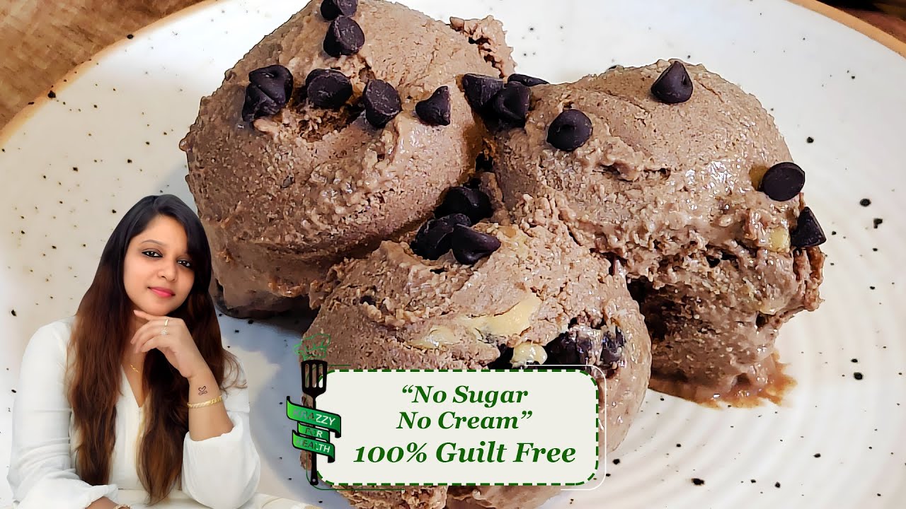 World’s Healthiest Chocolate Ice Cream without Sugar or Cream | Guilt Free healthy ice cream recipe World's Healthiest Chocolate Ice Cream without Sugar or Cream | Guilt Free healthy ice cream recipe